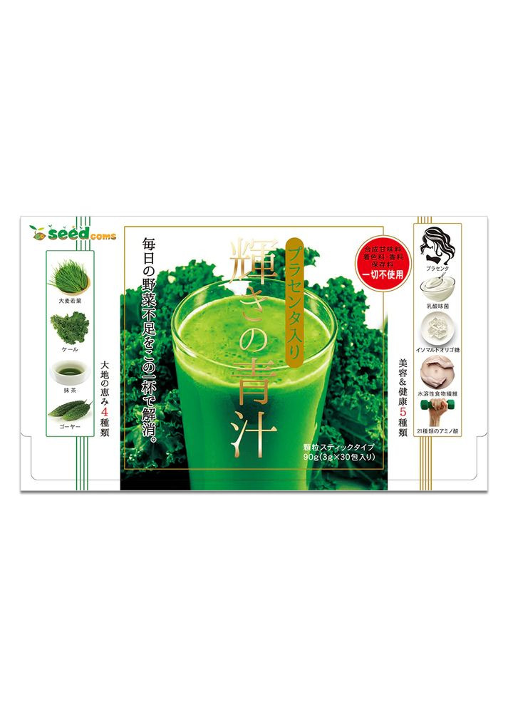 Аодзіру з плацентою та молочнокислими бактеріями 30 стіків Seedcoms (307090496)