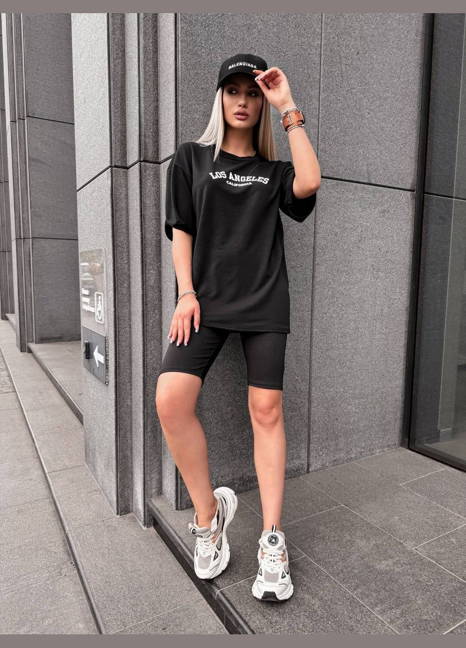 Черный летний женский комплект FINO Mode