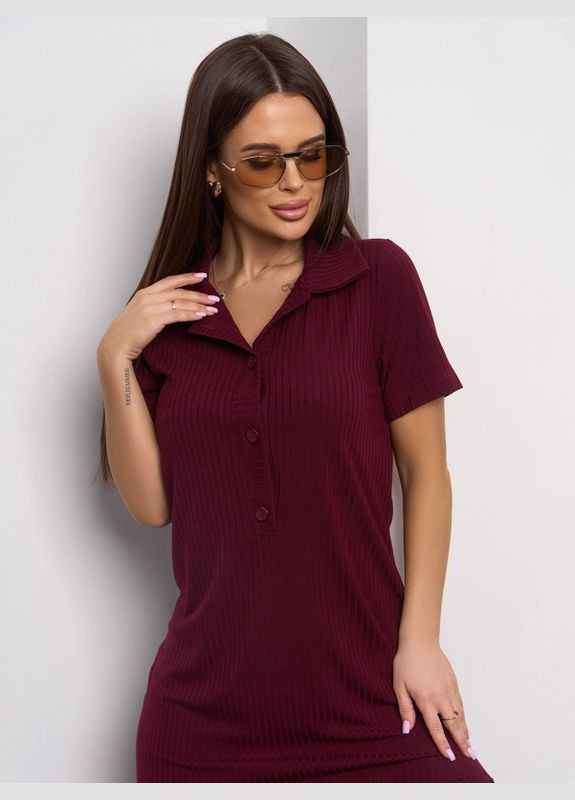 Темно-бордова сукня Fashion