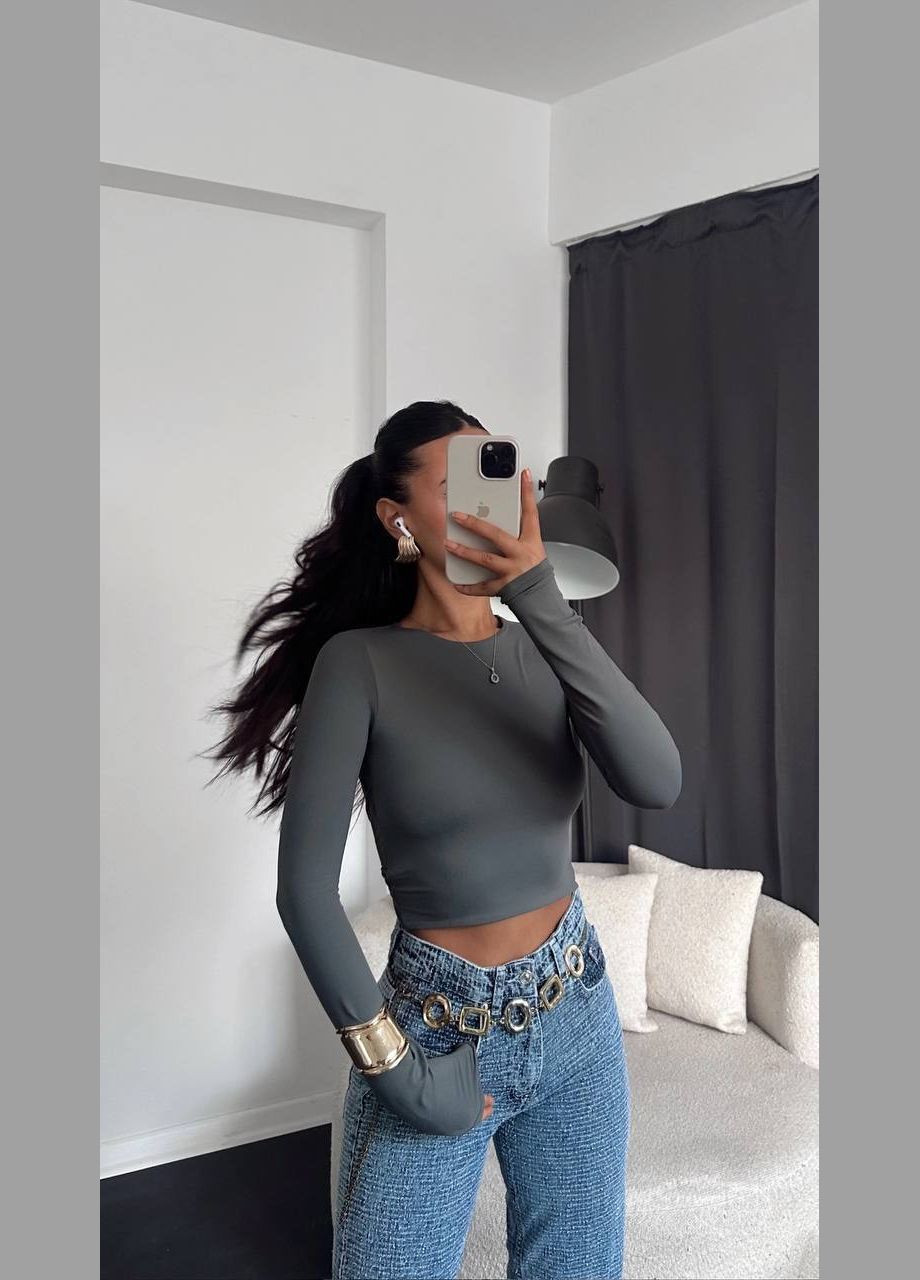 Лонгслив с открытой спиной Fashion (340334824)