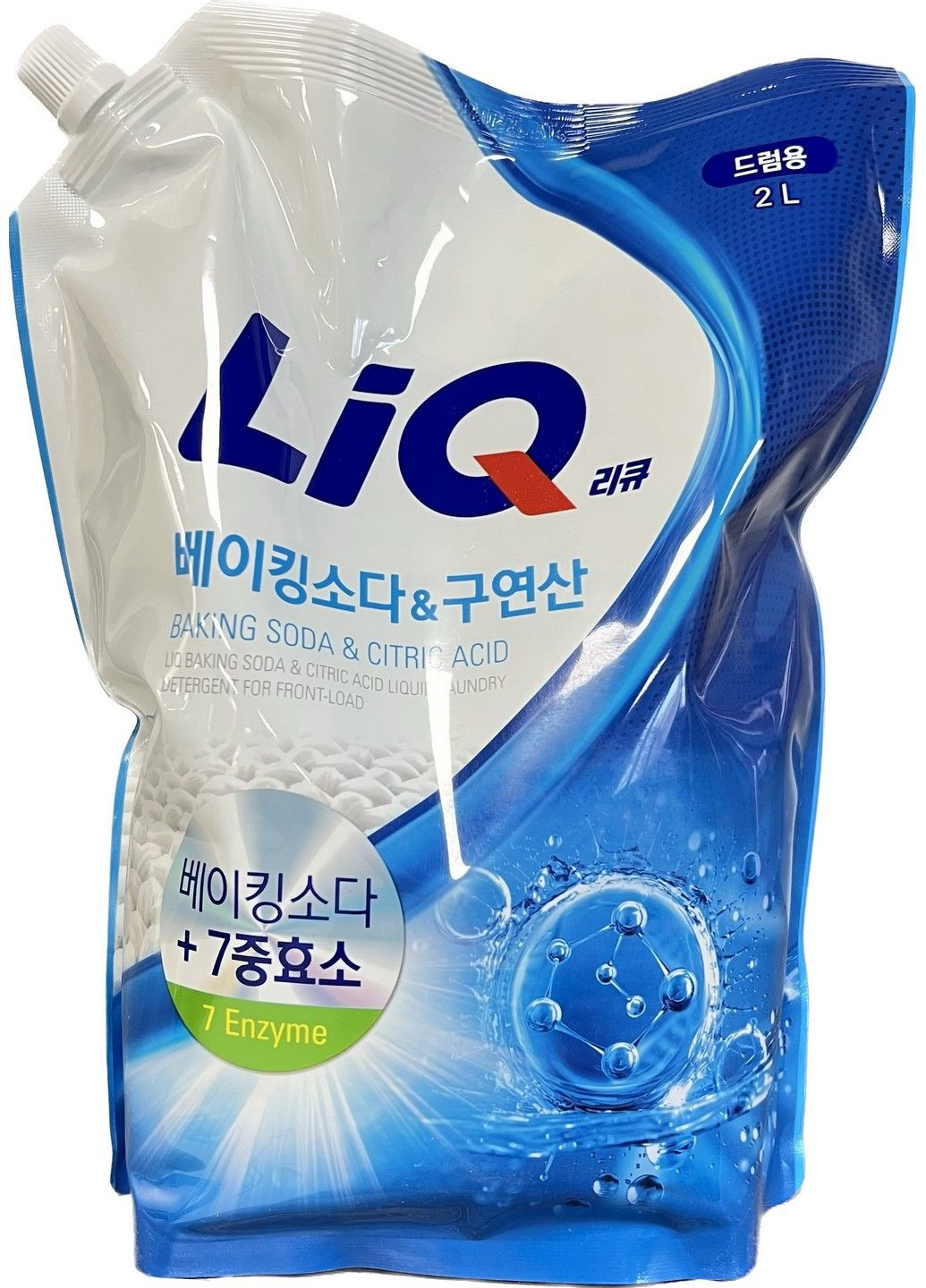 Жидкое стиральное средство с содой и лимонной кислотой LIQ Baking Soda&Citric Acid Liquid Laundry Detergent (запасной блок), 2 л Aekyung (279555150)