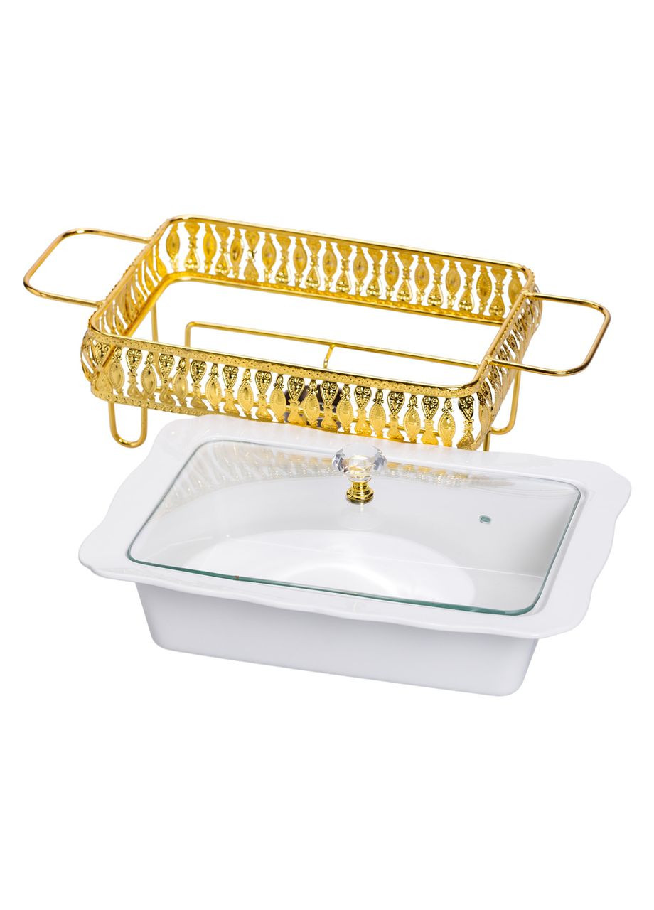 Настільна мармітниця порцелянова 36×21×15 (см) на підставці 1.5 (л) HP-26-6 Yiwu (370675796)