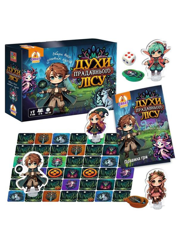Гра настільна "Духи прадавнього лісу" VT8055-48, 4 персонажі No Brand (362570287)