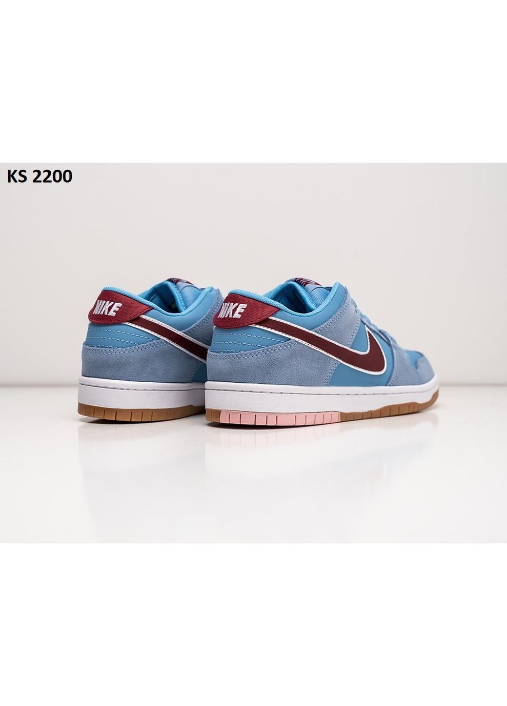 Комбіновані Осінні кросівки чоловічі nike sb dunk low valour blue team maroon найк сб данк No Brand