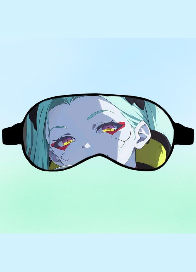 Маска для сна Аниме Киберпанк #0004 черная No Brand (315045886)