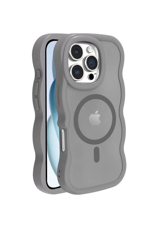 Чохол на iPhone 16 Pro Max / для айфон 16 про макс з функцією магсейф MagSafe фігурний Black Epik (360637778)