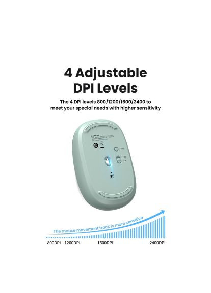 Мышка (90672) Ugreen MU105 Wireless Green (366691513)