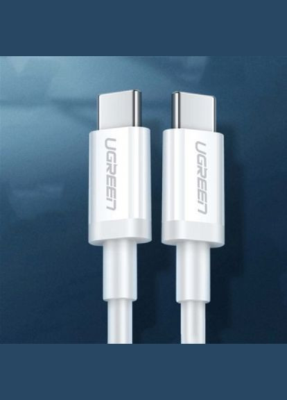 Дата кабель USB 2.0TypeC to Type-C 2.0m 18W US264 White (60520) Ugreen usb 2.0type-c to type-c 2.0m 18w us264 white (268140304)