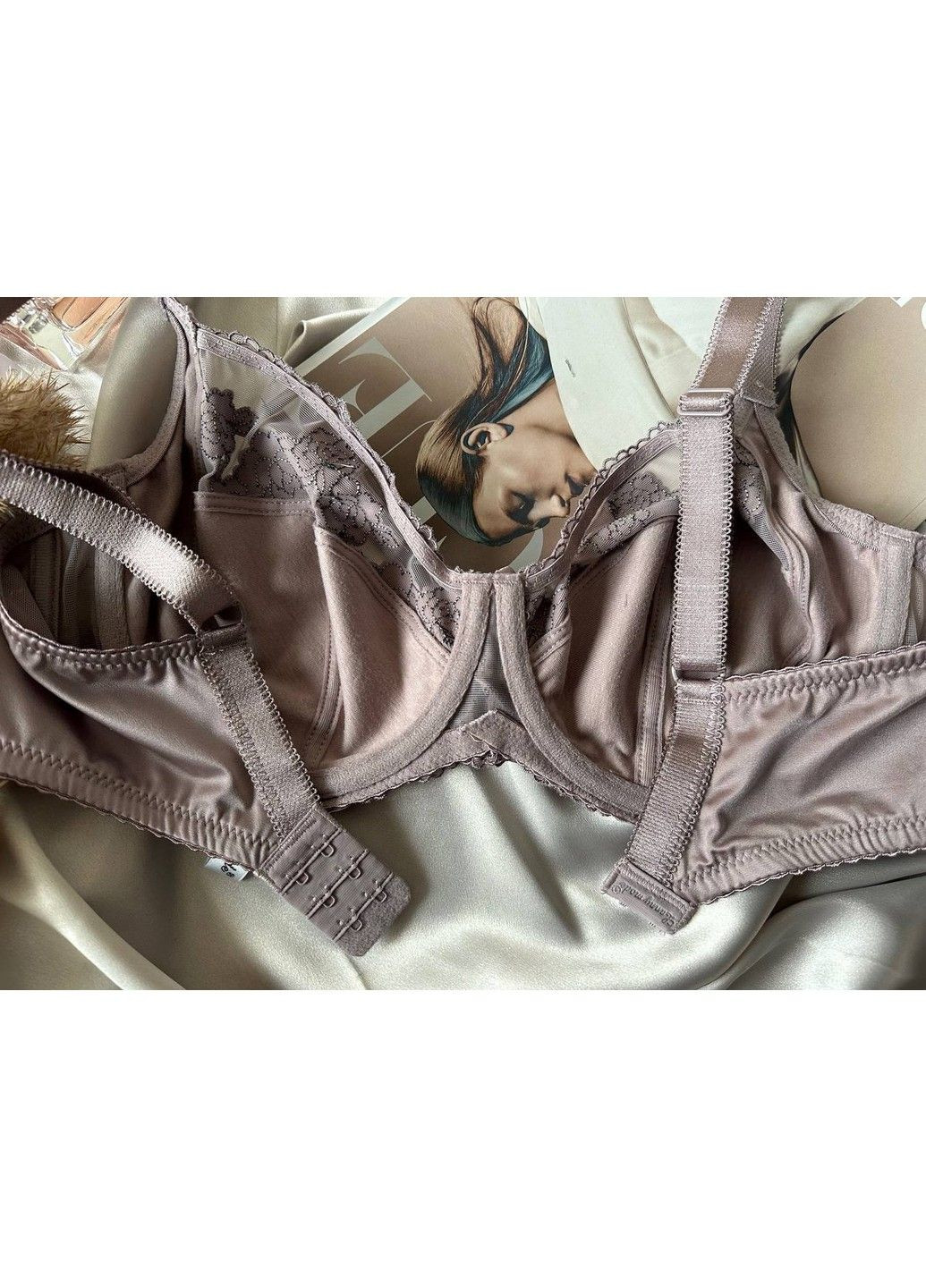 Кофейный бюстгальтер для большой груди капучино Lanny Mode