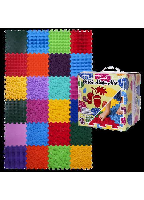 Килимок масажний "Мега Мікс" 24 елементи 27x28 см Ortek (372128883)