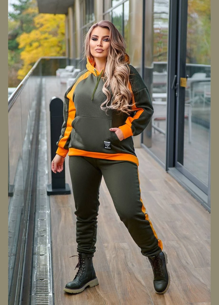 Женский спортивный костюм горчично-хаки New Trend (304645575)