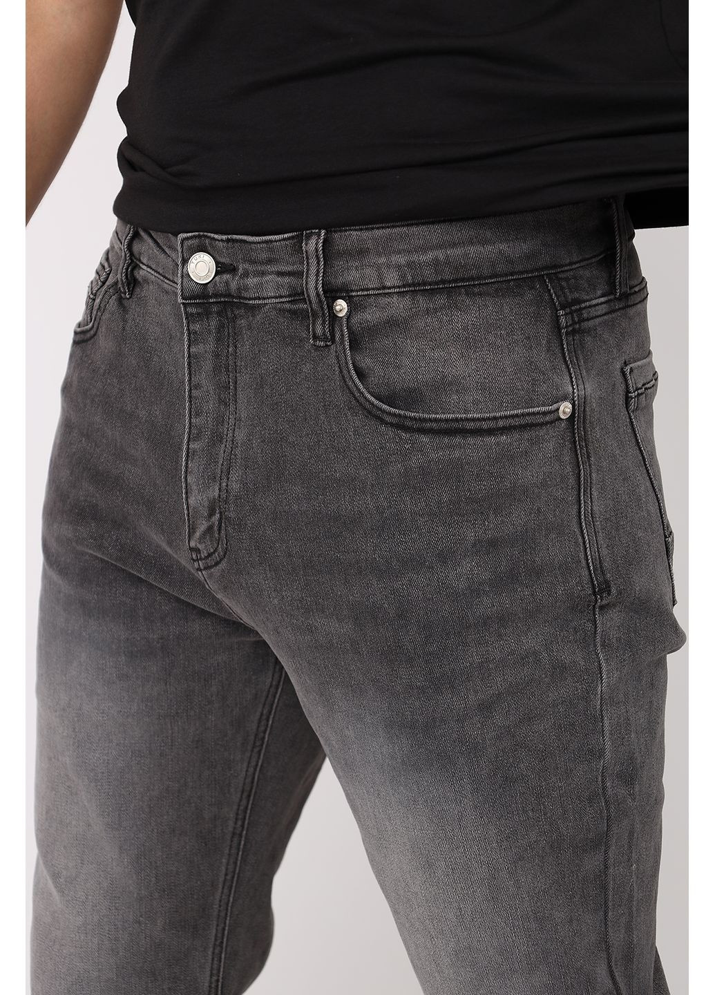 Джинси regular чоловічі колір сірий ЦБ-00277826 Yuki (358497348)