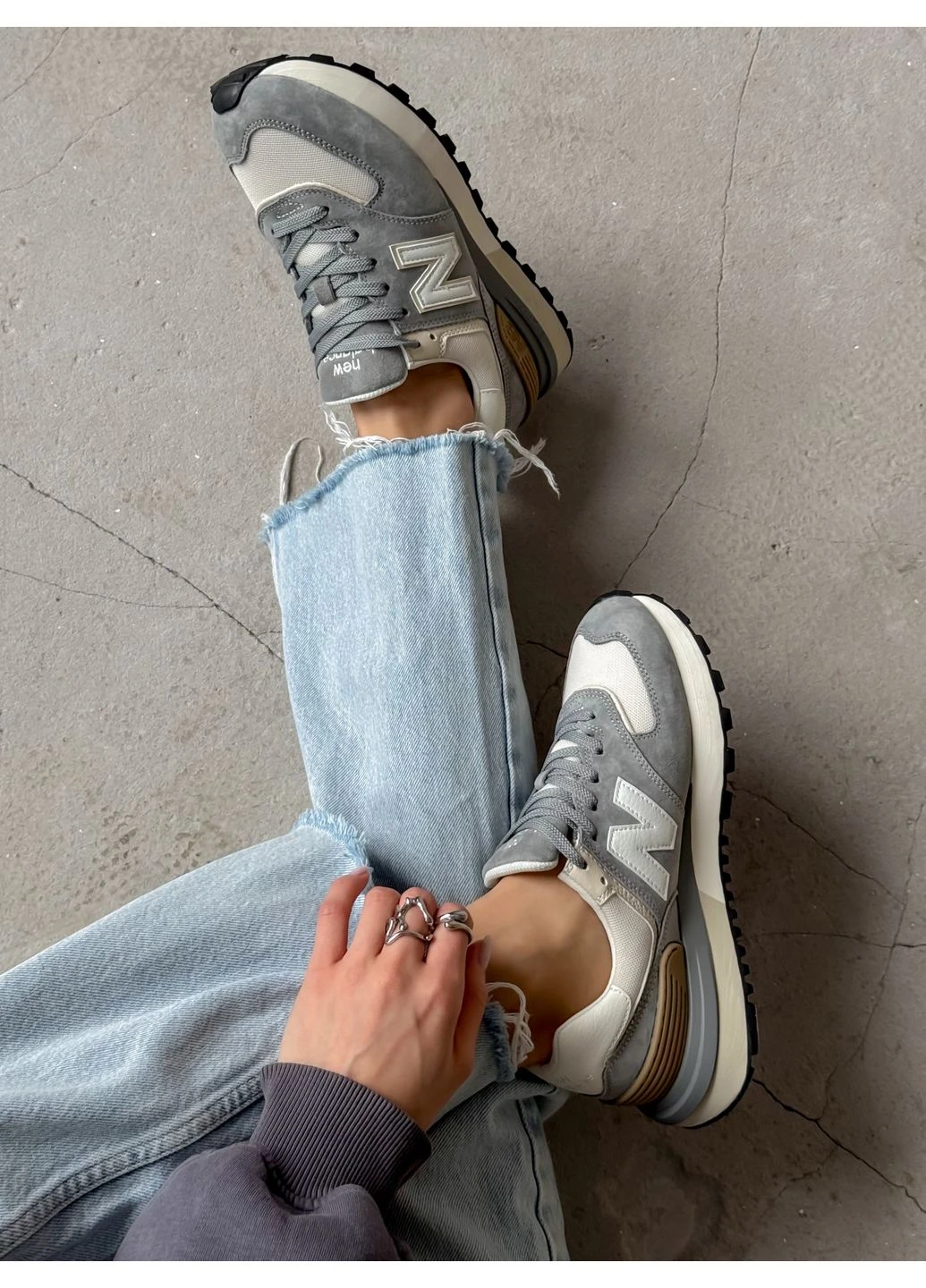 Кросівки жіночі і чоловічі New Balance 574 Legacy Grey Beige | Нью Беланс 574 сірі демісезони (379863814)