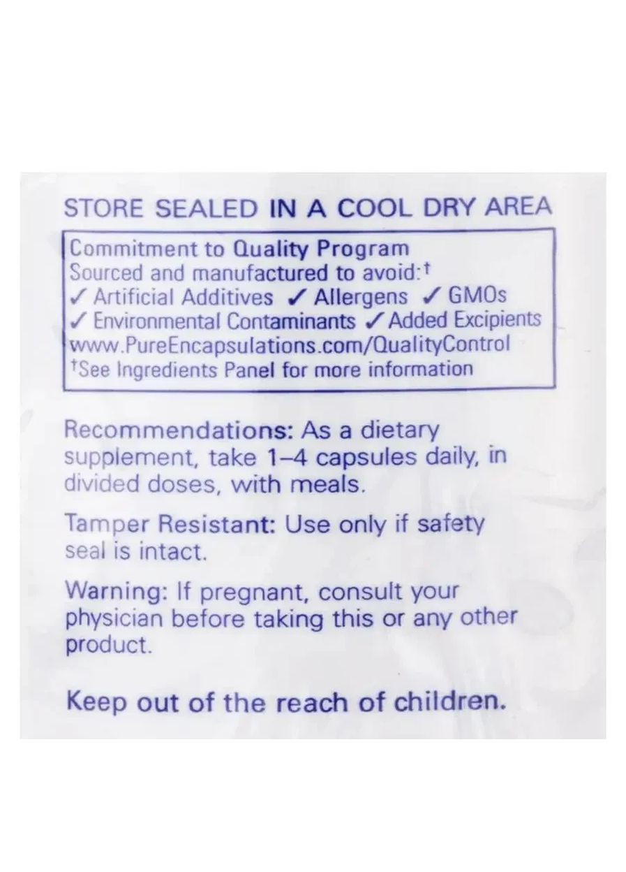 Магний глицинат (Magnesium Glycinate) 90 капсул Pure Encapsulations (361117029)