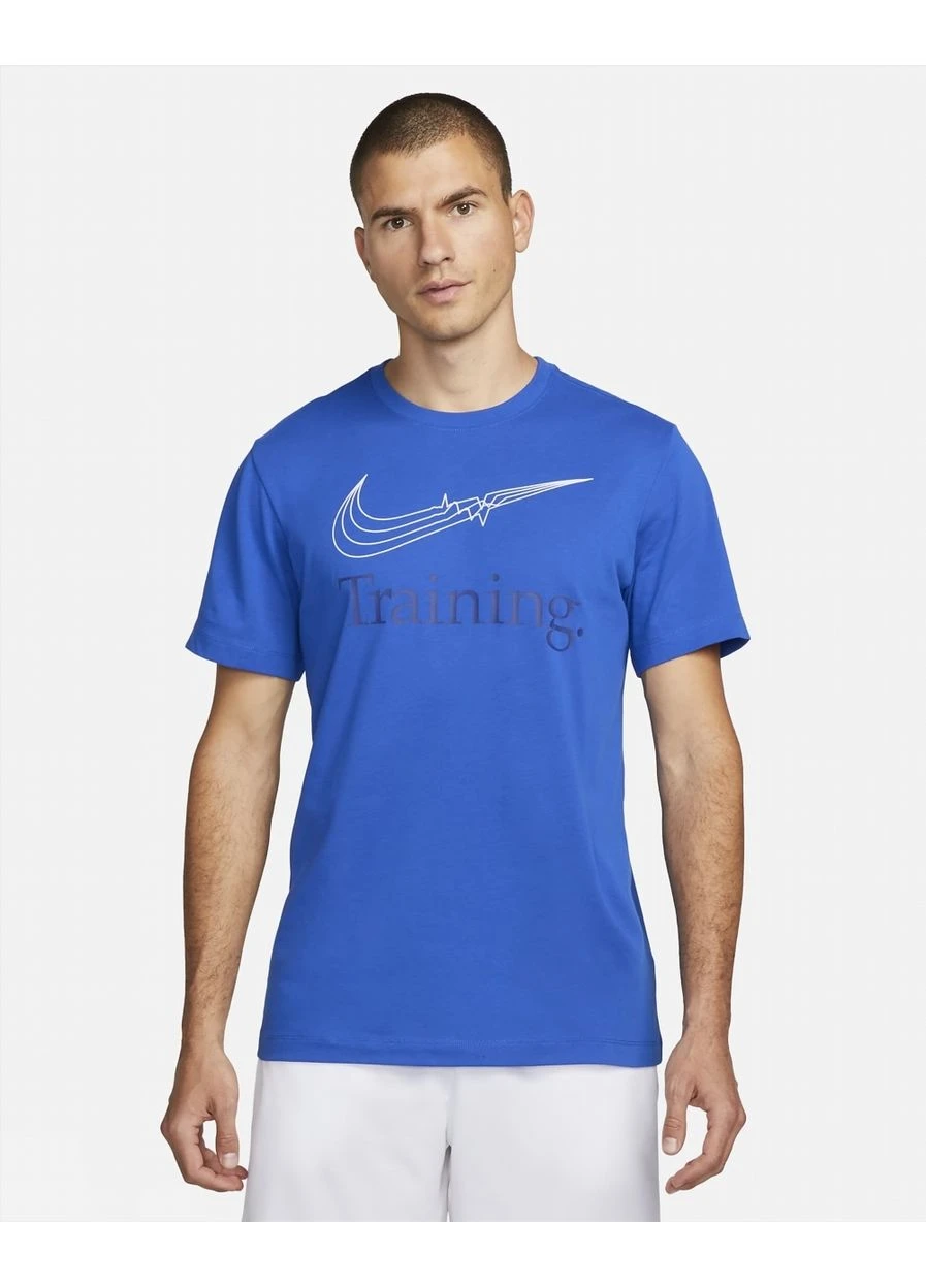 Синя футболка t-shirt dri-fit blue fj2477-480 Nike
