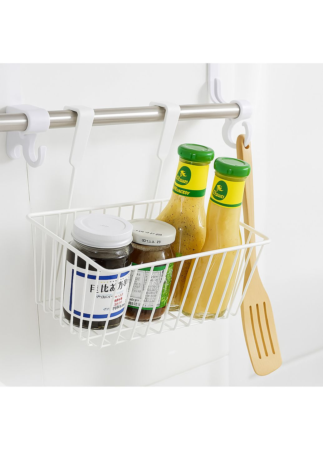 Стильная подвесная металлическая настенная полка корзина держатель-органайзер Kitchen Master (327366481)