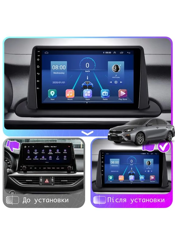 Штатная магнитола для Kia Cerato IV 2018-2021 экран 9" 2/32Gb 4G Wi-Fi GPS Top Lesko (378938044)