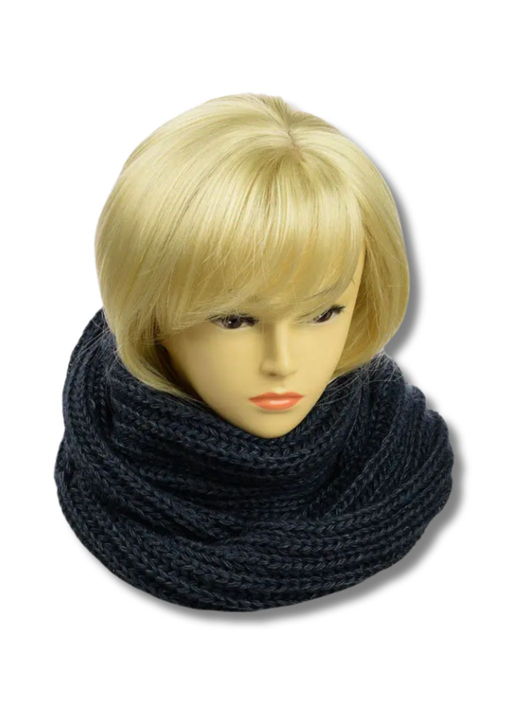 шапка + хомут - Барбара No Brand Жіночий зимовий комплект (353828259)