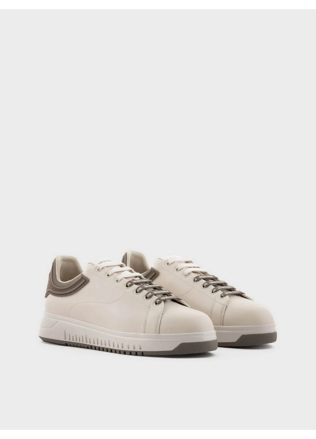 Бежевые кеды низкие 6741038 бежевый 5q327 Emporio Armani