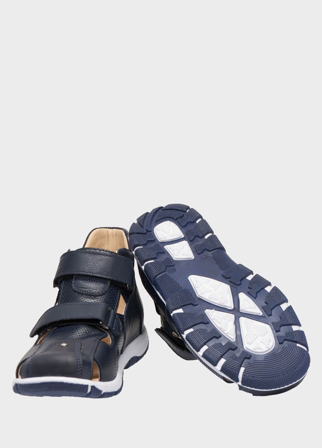 Темно-синие кэжуал сандали Theo Leo на липучке