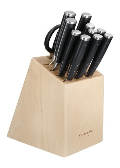 Набір ножів Coreline KAG12STSNBXOBQ 12 предметів KitchenAid комбінований,
