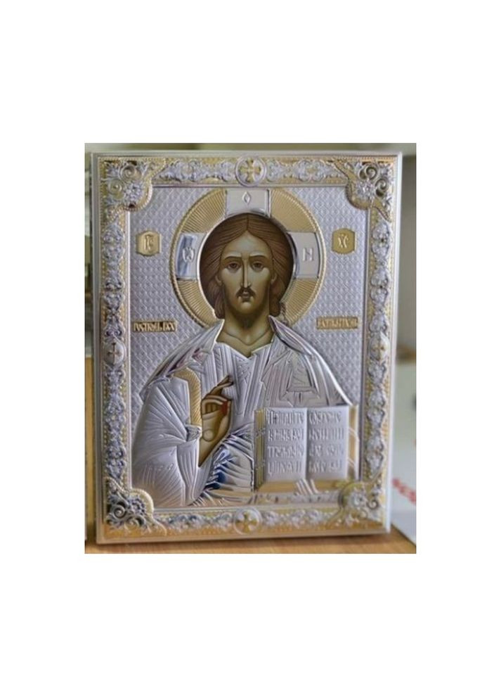Срібна ікона Ісус Христос Вседержитель (12 x 16 см) Valentі 81354 3L ORO Valenti (337363378)