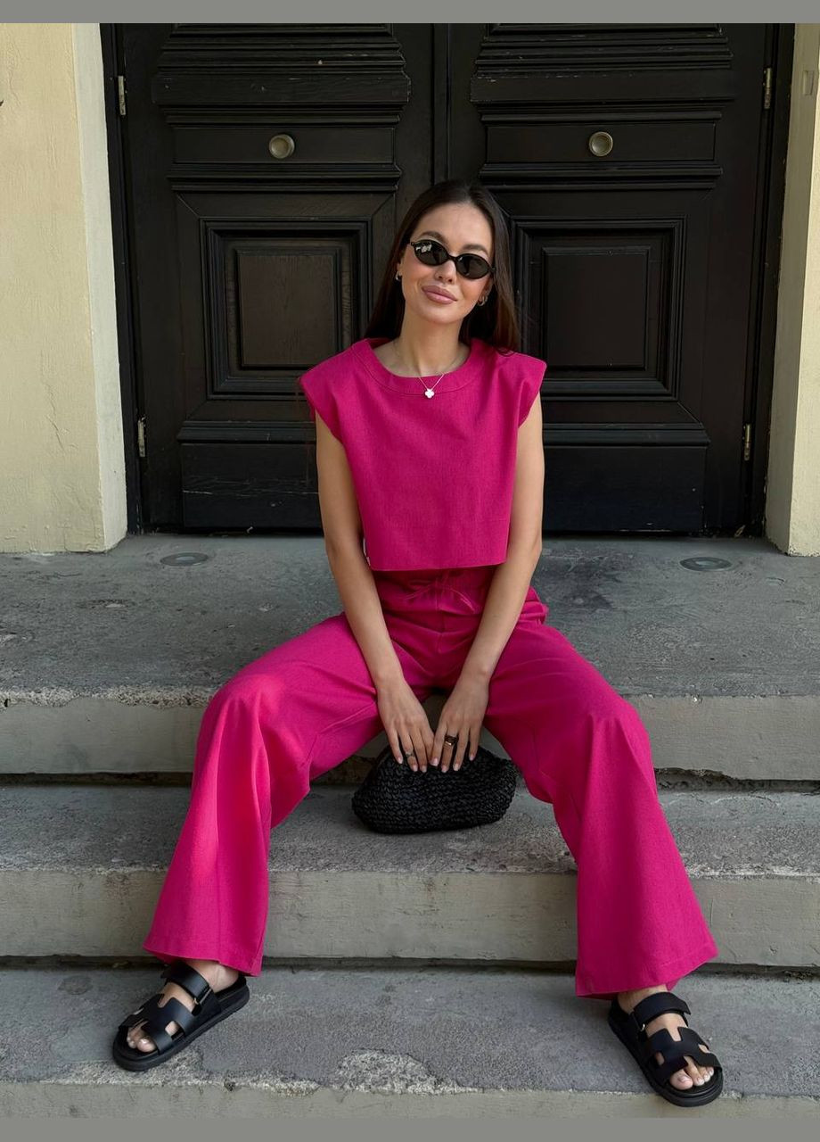 Жіночий малиновий костюм No Brand (339507967)