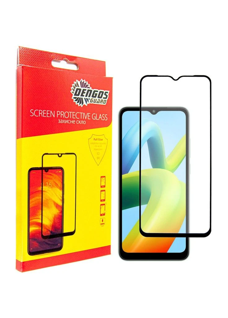 Защитное стекло (ek14773) DENGOS Full Glue Xiaomi Redmi A1 black frame (388904379)