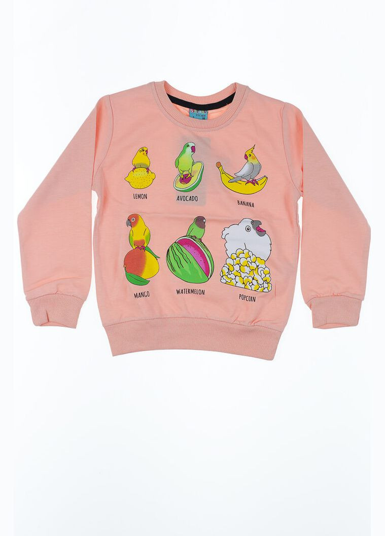 Світшот для дівчинки "Тропік" персиковий 104 см (41287) BABYKROHA (315721320)