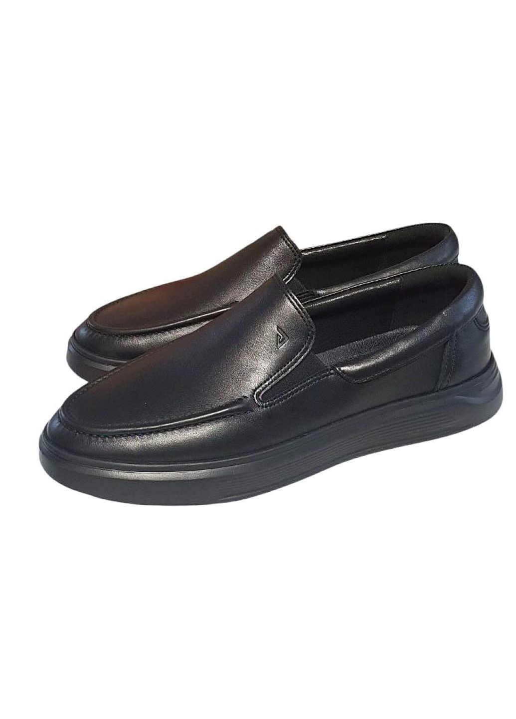 Черные повседневные туфли мужские Clubshoes без шнурков