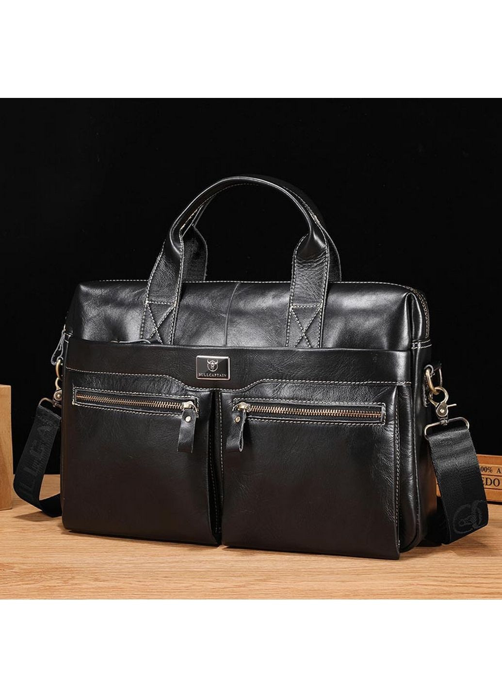Чоловіча шкіряна сумка 40х29х8,5 см BULL (315873989)