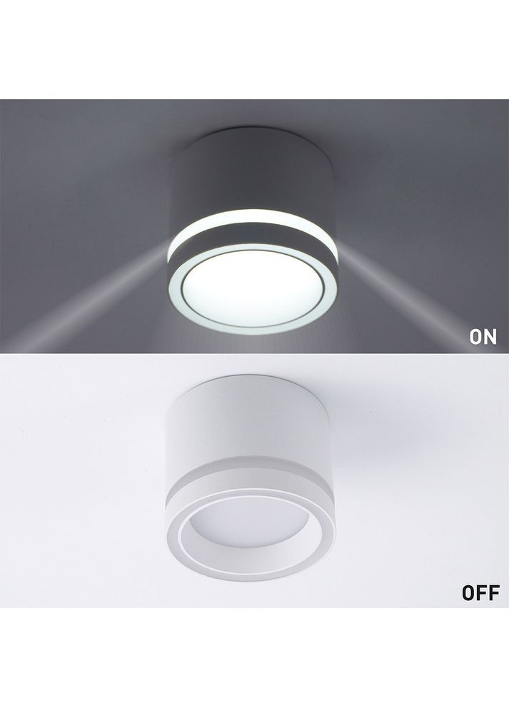 Спотовий світильник GELA R 85x70 мм Білий для лампи GX53 ESLLSE (354298701)