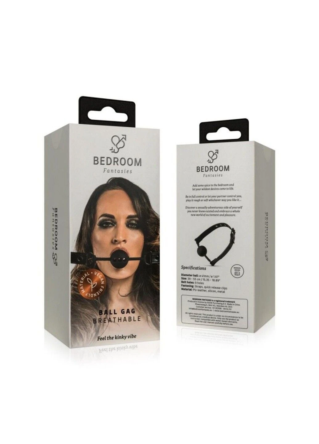 Дышащий кляп : Breathable Silicone Ball Gag, черный Bedroom Fantasies (396643951)