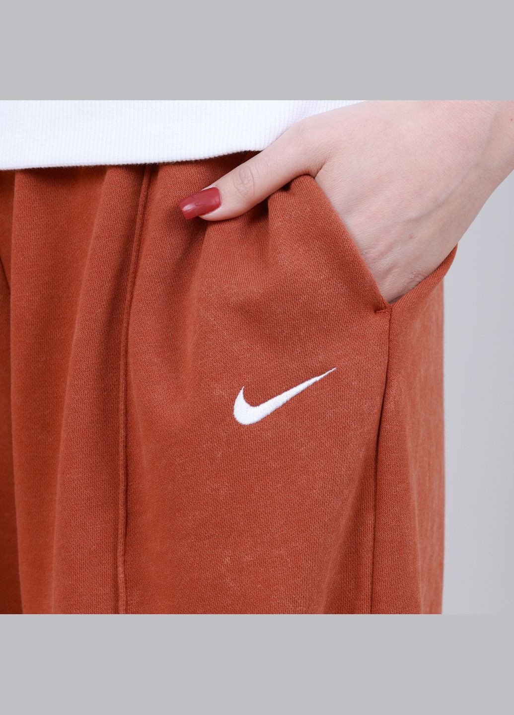 Кислотно-оранжевые спортивные, повседневный демисезонные брюки Nike
