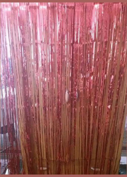 новорічний для фотозони 2 м на 1 м червоний Jannet Дощик (316355332)