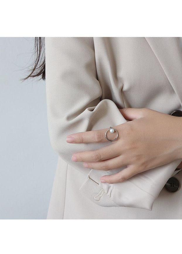 🤍 Срібна каблучка з натуральною перлиною — втілення ніжності та елегантності Family Jewelry House (351897792)