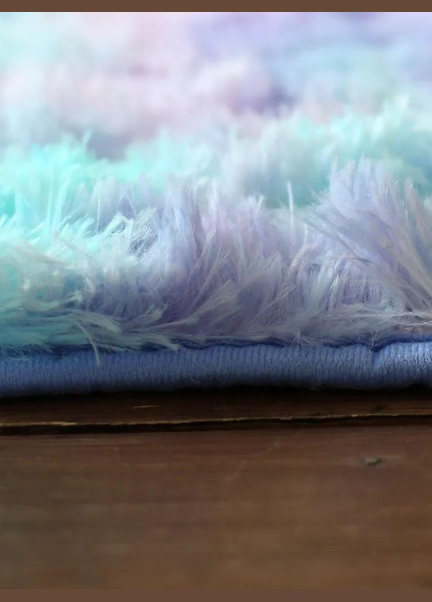 Коврик трава меховая ворсистая 90х180 Разноциетный (П4К-am-kulum-002) No Brand (323161139)