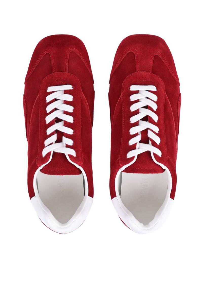 Женские Кроссовки 868-1 Красный Велюр MIRATON красные демисезоны (368753844)