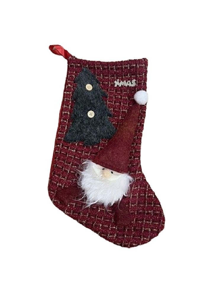 Новорічна шкарпетка для подарунків 40см Home (312047568)
