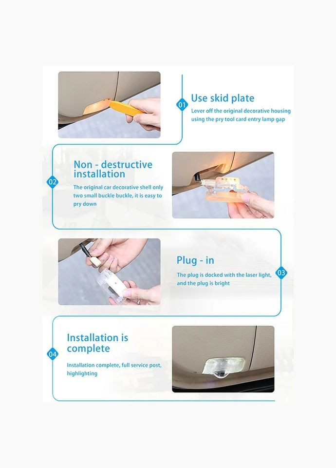 Світлодіодне штатне підсвічування на дверях автомобіля з логотипом ANTARA 2008 - 2013 Opel (330127374)