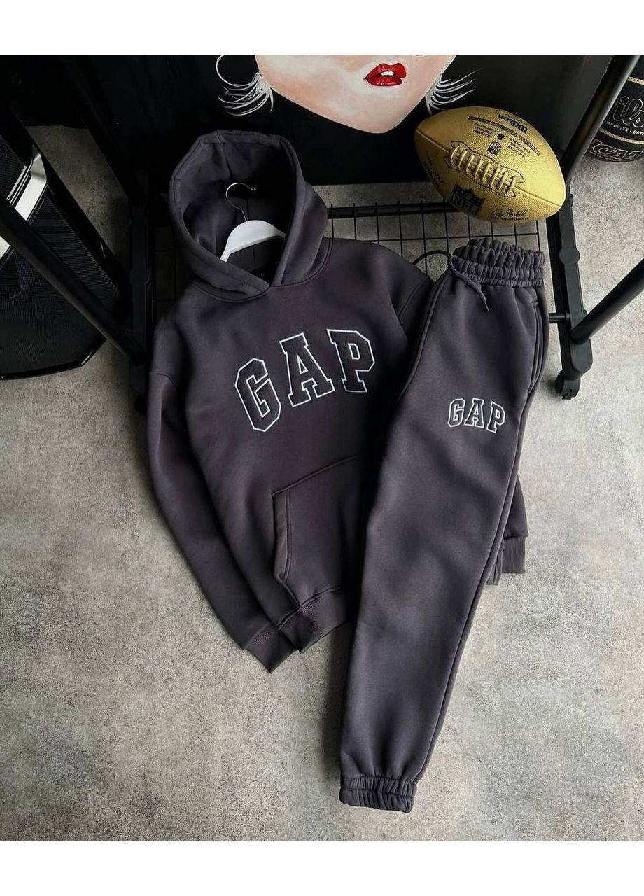 Графітовий демісезонний костюм чоловічий Garna