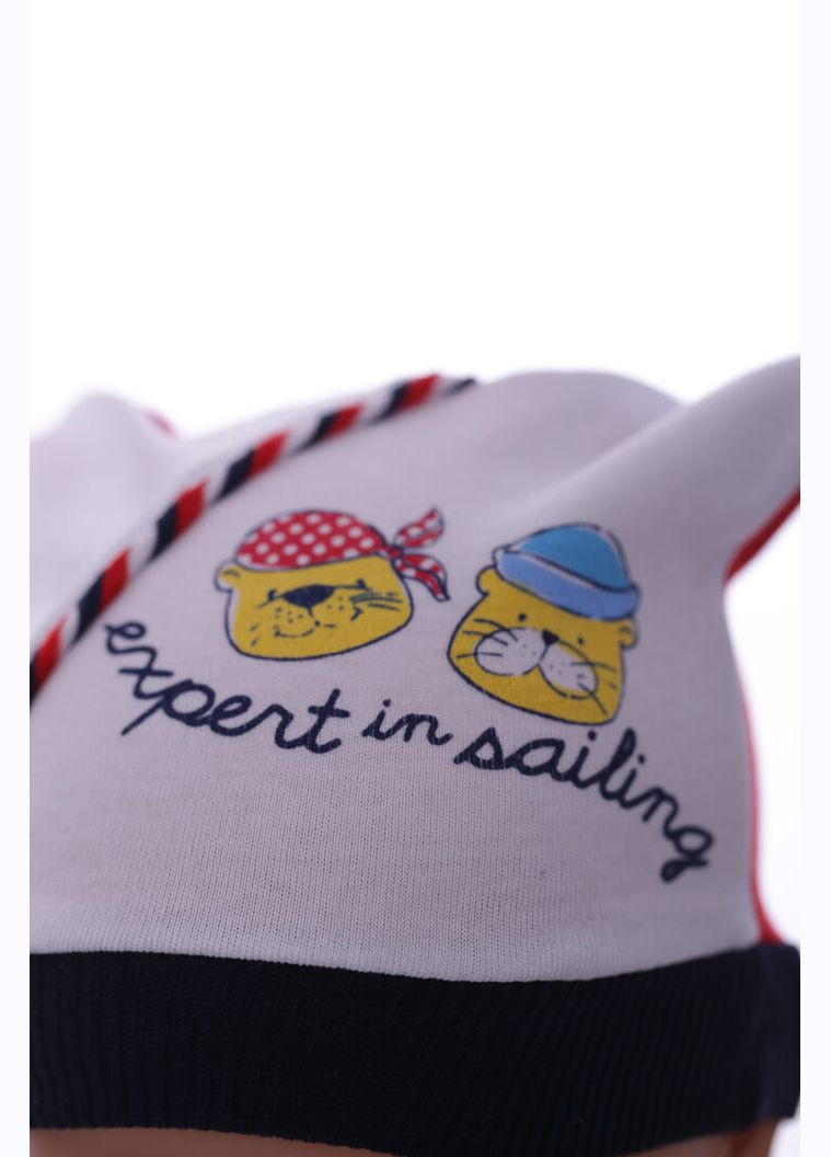 Шапка для хлопчика трикотажна синій 6м+ (38856) BABYKROHA (323469699)
