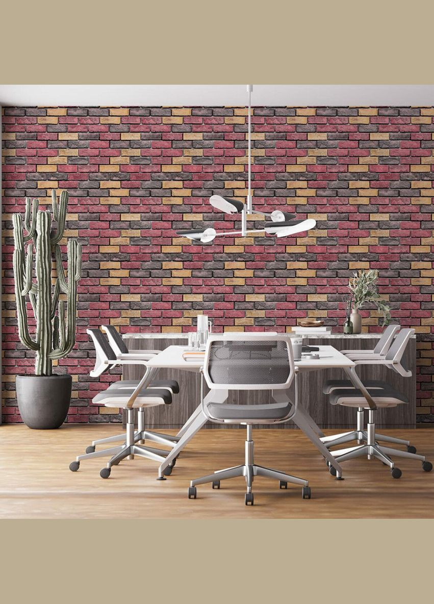 Самоклеящиеся обои красный екатериновлавский кирпич 2800*500*2мм (D) SW-00001944 Sticker Wall (339776090)