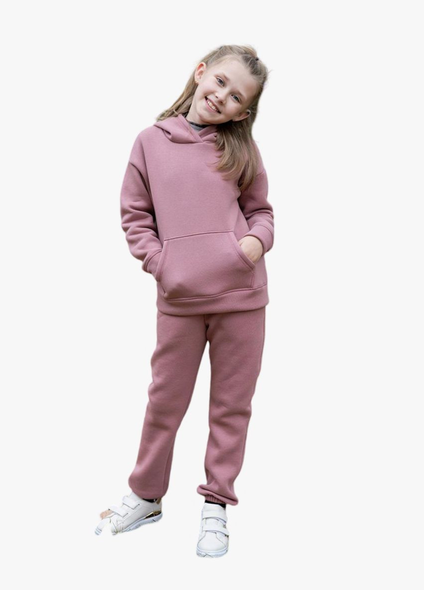 Костюм для дівчинки теплий (худі+штани) тринитка Україна (314933409)