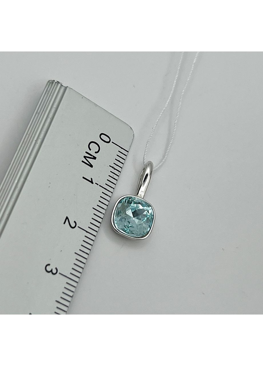 Кулон срібний із блакитним кварцем 1 г No Brand (369736911)
