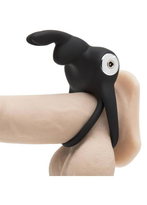 Подвійне ерекційне кільце з вібрацією Happy Rabbit Stimulating Rechargeable Rabbit Cock Ring No Brand (303893753)