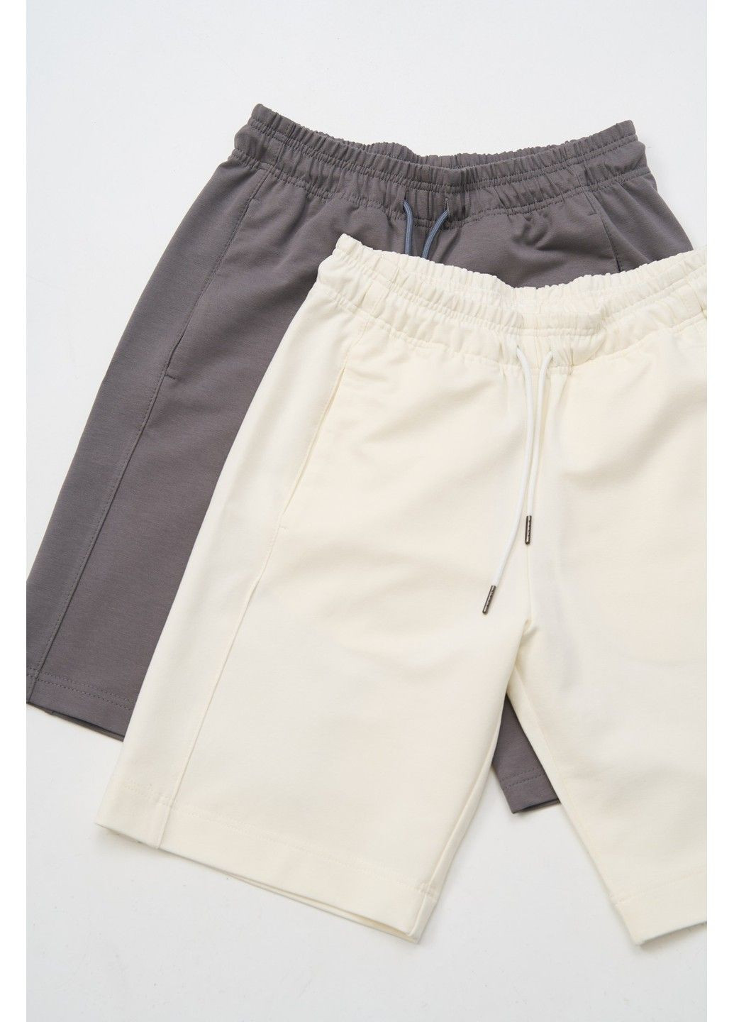 Набір спортивних шортів чоловічих SUMMER 2 шт (молочні, сірі) Handy Wear (295547799)