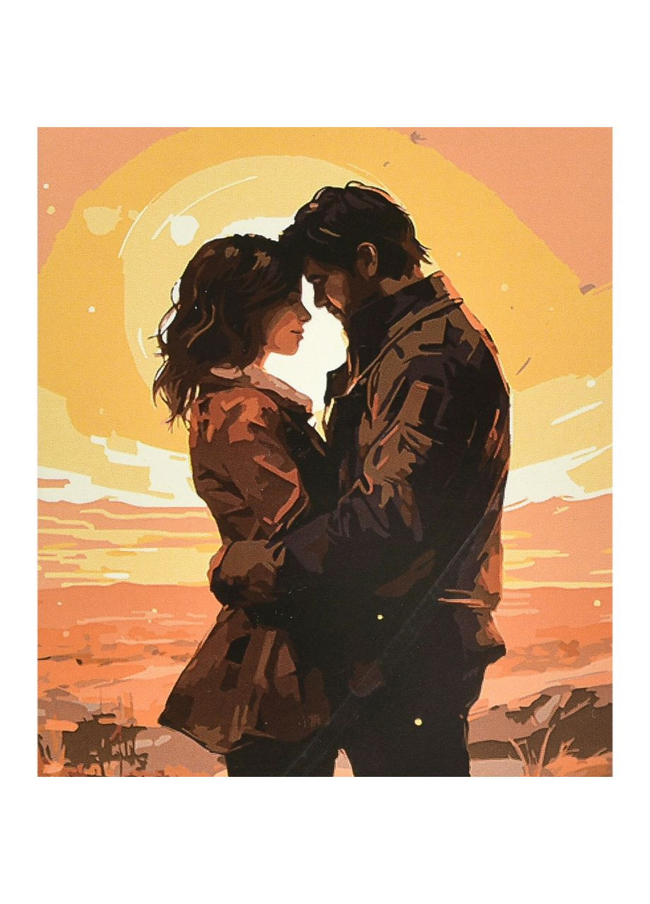 Картина по номерам для взрослых Объятия счастья акриловая с лаком см Strateg (362430400)