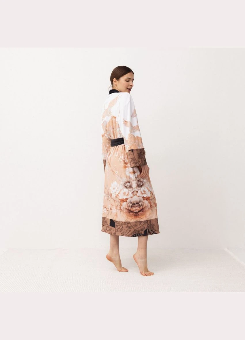 Кимоно женское из плюшевого велюра Kimono Aesthetic soul 18402 M FlexDress (336544488)