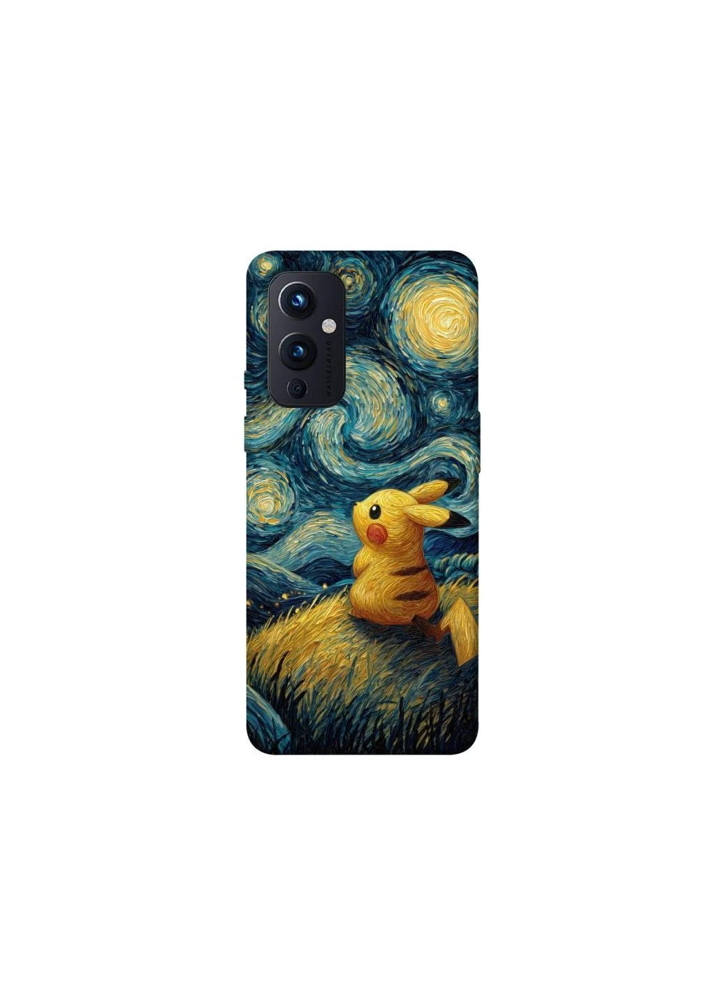 Чохол на OnePlus 9 Pikachu and Van Gogh Frontalka (362034620)